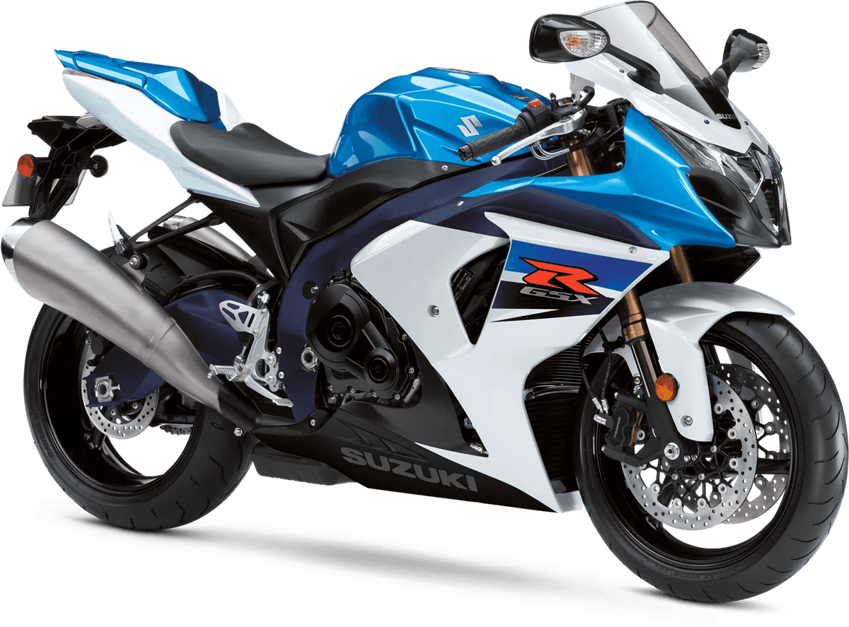 Blue motorbike showing coverage